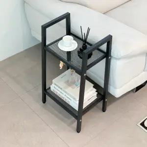 다이아 사선형 사다리 철제 수납 메쉬 선반 거실 인테리어 화분대 스탠드선반 진열대