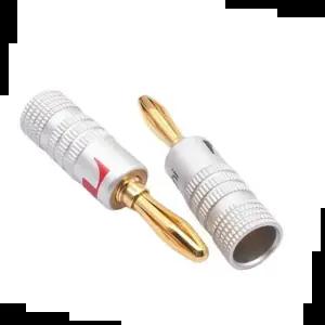 바나나젠더 바나나 플러그 나사조임식 고급형 2P 1SET (T-BN2SET)