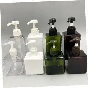사각 펌프 디스펜서 손세정제 샴푸 린스 세제 소분 용기 욕실 주방 핸드워시 바디워시 리필 보틀