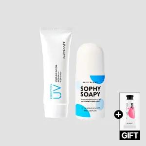 [2종세트특가] 더프트앤도프트 유브이 수딩 선젤+퍼퓸 롤온 데오드란트 세트 864622