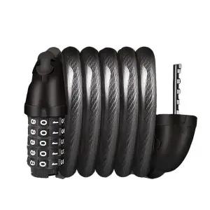 5자리케이블자물쇠 자전거자물쇠 와이어락 번호키잠금장치 튼튼한 안전 (WFJ6GCP)