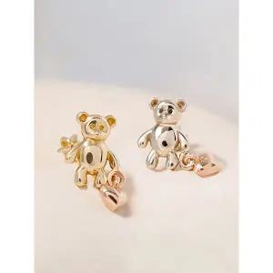 [미니멀피어싱]14K 18K 러브하트 베어 피어싱