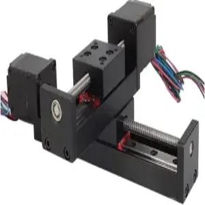 S25HH0 미니 T형 슬라이딩 테이블 레일 선형 스테이지 50-300mm 스트로크 네마11 28mm 스테퍼 모터 XYZ 축