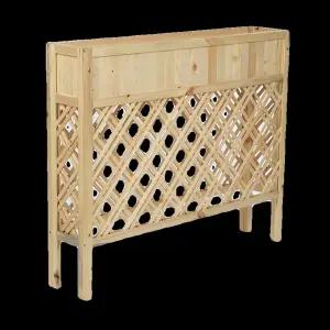 주택 담장 화단 가림막 휀스 1로그 데코 100x90x25cm 울타리 화분 정원