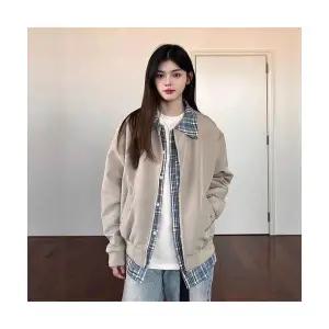 토르 남성 가짜 투피스 가을 겨울 플란넬 셔츠 칼라 재킷 OPH4