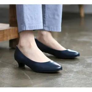401 여성구두 민자구두 가죽구두 3cm굽 W0B7452
