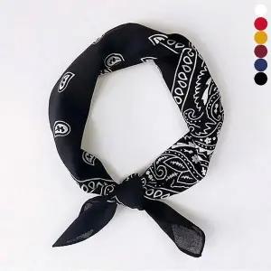 스카프 손수건 페이즐리패턴 손목 등산 밴다나 (WFJ7LIJ)