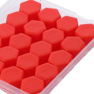 휠캡 휠 러그 너트 실리콘 나사 먼지 보호 캡 블랙 레드 범용 커버 허브 자동차 액세서리 19mm 21mm 20