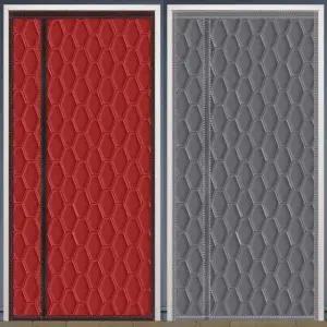 단열재 현관문 방풍 바람막이 도어 아파트 측면 양면접착 옥스포드 레드 70x200cm