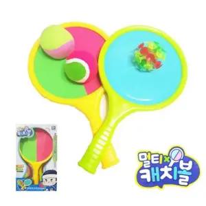 멀티캐치볼 어린이민턴 미니민턴 키즈라켓 찍찍이볼 압착볼 테니스