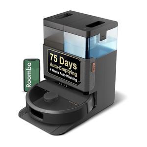 로봇 룸바 플러스 505 콤보 진공 청소기 및 걸레, 오토워시 도크 포함 - 회전 걸레 패드 확장, 셀프 엠프티, 세척 가열 건조, 클리닝, 장애물 인식 회피, LiDAR 내비게이