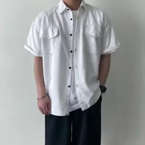 오버핏반팔셔츠 남성여름남방 남자캐주얼셔츠