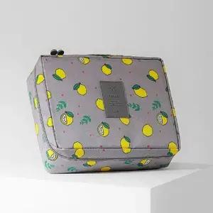 화장품파우치 대형 천 백인백 가방 그레이