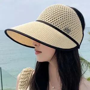 펀칭 니트 돌돌이 휴대용 접이식 썬캡 여름 패션 모자