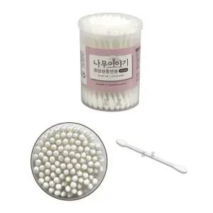 일회용 원통 화장면봉 약 100개입 위생면봉 화장면봉 양쪽면봉 일회용면봉