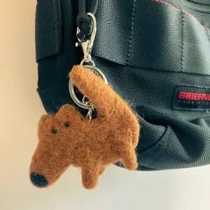 열쇠고리 인형 키홀더 백참 키링 고양이 브라운 (WFJSPVD)