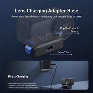 TELESIN DJI OSMO Nano용 마그네틱 퀵 릴리즈 듀얼 클로우 충전 어댑터 마운트 인터페이스 액션 카메라 액