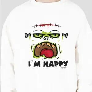 키밍 아임해피 티셔츠 할로윈 커플 남자 여자 맨투맨 W4D5B3D