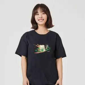 키밍 음악 그래픽 포스터 그래픽 반팔티 캐쥬얼 W76841F