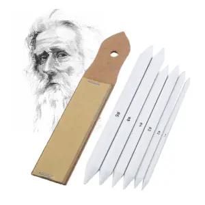 찰필 6종 심갈이 사포 SET 소묘 파스텔 블렌딩 도구 소묘 소묘그림 미술재료