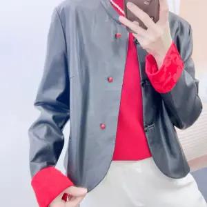 여자재킷 가죽 가을 겨울 캐주얼 쇼트 기모 점퍼 원템4