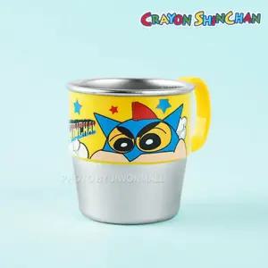 짱구는못말려 손잡이 스텐컵 이유식기 아동식기 유아식기 컵 스텐컵