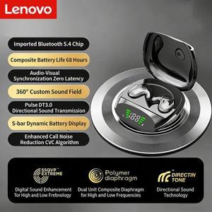 레노버 블루투스 5.4 이어폰 미니 노이즈 캔슬링 스포츠 러닝 생활 방수 게이밍 음악 인이어
