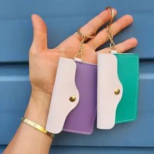 미니 카드지갑 지갑키링 퍼플 민트 WFH6H4V