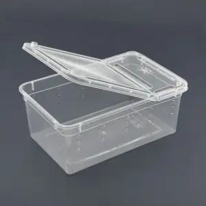 투명 양뚜껑 사육통 크레스트게코 파충류 곤충 관찰용 (WFK9A3S)