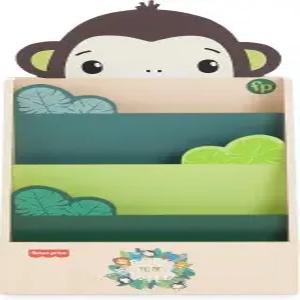 피셔 프라이스 동물 컬렉션 고 바나나 책장 바이 드림 온 미 정글 프린트 조립하기 쉬운 디자인