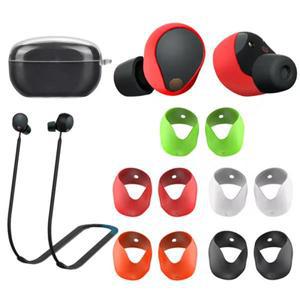 5세트 실리콘 이어팁 커버 액세서리 논슬립 이어버드 팁 5가지 색상 보호 (소니 WF-1000XM5 헤드폰용)