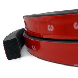 PACIXU 고무 풍화 제거 직사각형 폼 씰 스트립 자동차 보트 차고 문과 창문 기계 등을 위한 개스킷 W 0.75 x H 0.5 L 20Ft