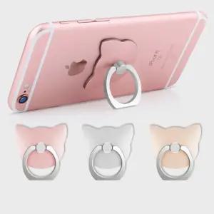 모던 캐릭터 핸드폰 핑거링 고리 그립 링 각도조절 고양이 휴대폰손잡이