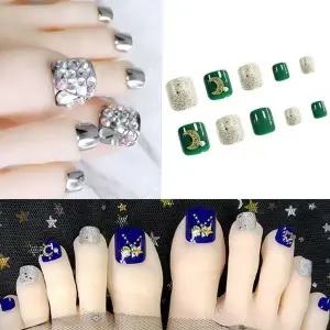 말랑팁 발톱꾸미기 12종 스티커 팁 디자인 큐 (WFK9D6A)