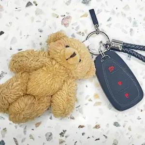 곰 인형 베이지 키링 가방 WF5054E