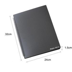 2432cm A4 밴드 폴더 4면 확장 40매 피아노 악보 홀더 문서 파일 정리 40포켓 가정용