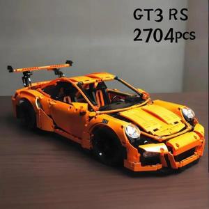 핫2700PCS 테크니컬 GT3 슈퍼 스포츠카 모델 42056 호환 블록 어린이 조립 브릭 교육용 장난감 선물