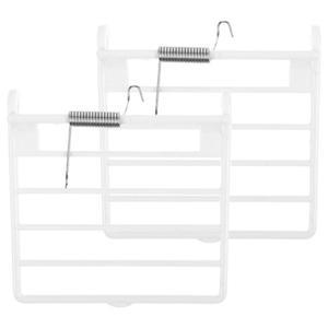 2개 조류 케이지 문 액세서리 내구성 있는  설치 스프링 잠금 교체 부품 앵무새 비둘기