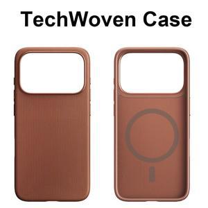 테크 우븐 마그네틱 흡착 아이폰호환 17 16 15 14 13 프로 맥스용 휴대폰 핸드폰 케이스  맥세이프 무선