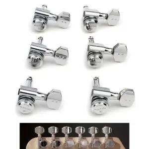 일렉기타헤드머신 OOAF461 6-Line 락킹 악기파츠 Chrom 일렉헤드머신 (WFK9NJS)