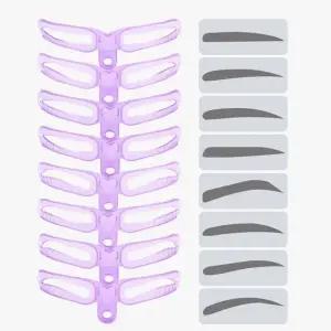 고품질 플라스틱 눈썹 가이드 라인 세트 8종 눈썹정리 키트 (WFK9FJ1)