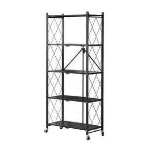 접이식선반 5단 원터치 폴딩 철제 선반 거실 주방수납 W993A5F