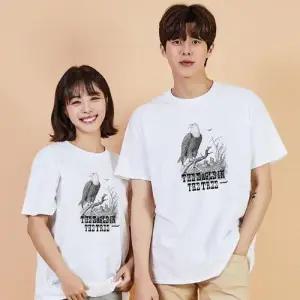 키밍 맨투맨 후드티 매 검은색반팔티 여성반팔셔츠 WAE0739