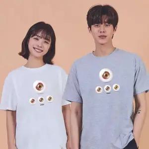 키밍 맨투맨 후드티 눈 여름반팔티 오버핏티셔츠 WAE06F0