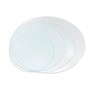 커버가 있는 4개 고온 방지 표면 접시 실험실 유리 두꺼운