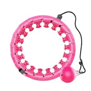 L65 울트라 훌라후프 핑크 지압 뱃살 홈트 실내운동