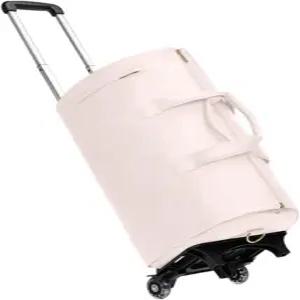 바퀴 달린 롤링 의류 가방 다용도 남성 여성 핸드백 여행 핑크 분홍색