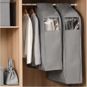 YHDTUO 1PC 수트백 면 린넨 걸이용 의류 커버 - 코트 방진 케이스용 보관가방 옷장 정리함