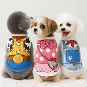 패션 캐릭터 티셔츠 강아지 고양이 반려동물 산책 옷 (WFKAJLE)