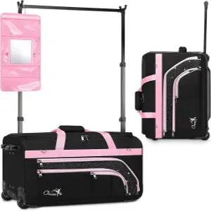 가먼트 랙 댄스 백 23인치 롤링 여행 가방 바퀴 포함 더플백 공연 치어리딩 리사이틀 다용도 수납공간